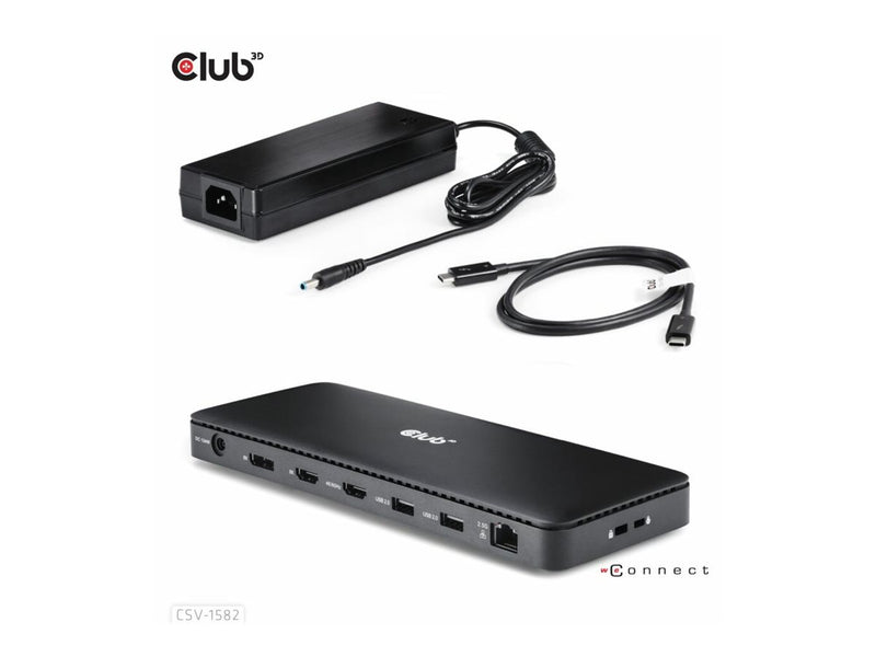 Club3D Dockingstation – 12 Anschlüsse, 8K-Video