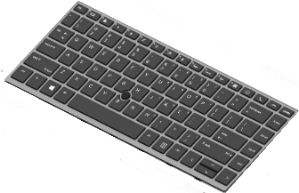 HP Notebook-Tastatur – Hinterleuchtet, Italienisches Layout