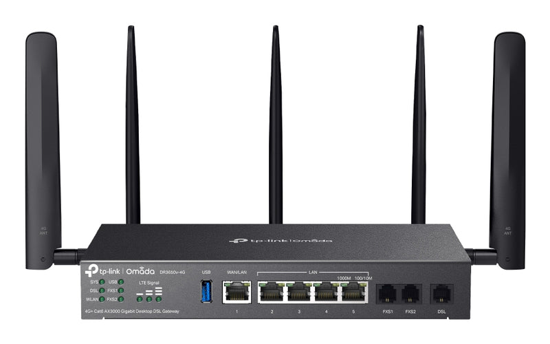TP-Link Omada Gateway – 4G+, Wi-Fi 6 für schnelles Internet