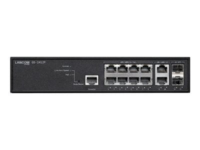 LANCOM Managed Switch – 12 Anschlüsse, PoE+ Unterstützung