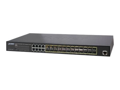 Planet Technology 24-Port Managed Switch – Gigabit Ethernet, Rackmontage