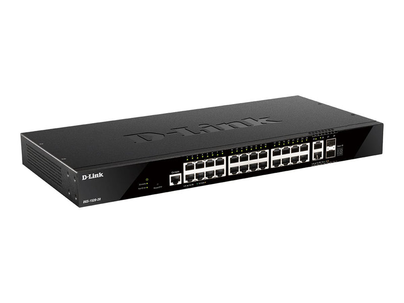 D-Link 28-Port Gigabit Switch – Smart, stapelbar für effiziente Netzwerke