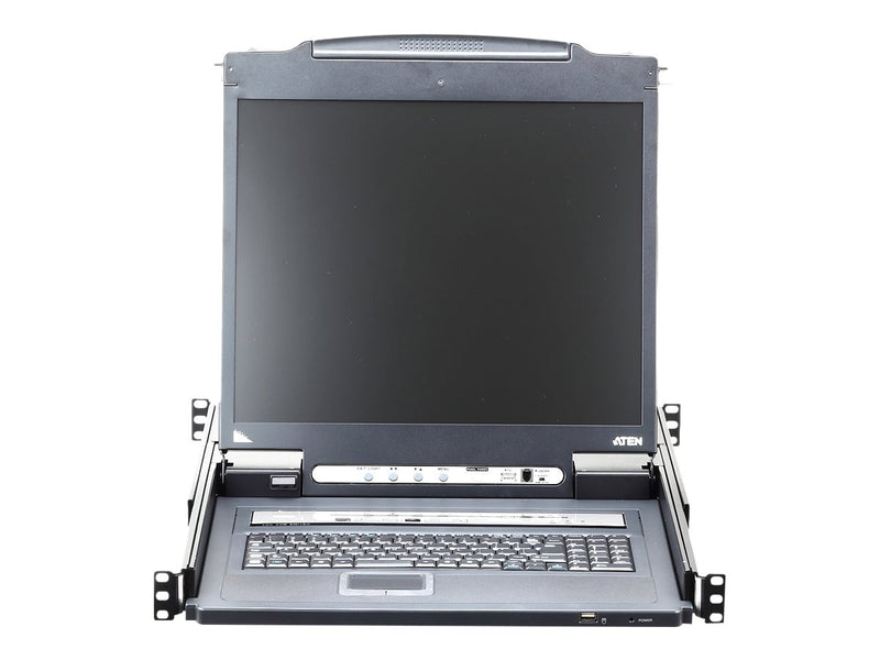 ATEN 8-Port KVM Switch – 17" LCD, USB/PS2-Anschlüsse