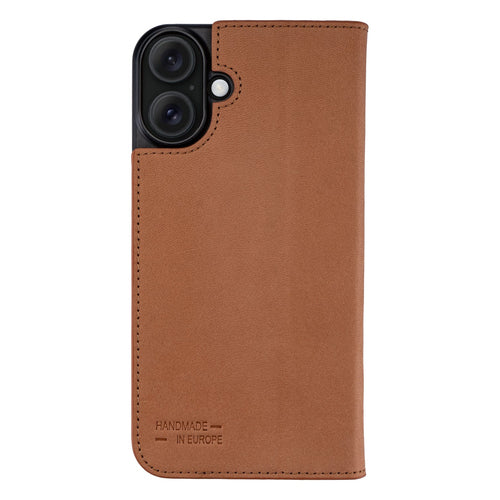 JT BERLIN Echtleder BookCase – Schützt Ihr iPhone 16 Plus stilvoll