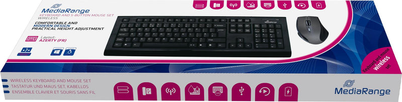 MEDIARANGE Kabellose Tastatur – Ergonomisch, leise Tasten