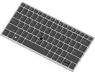 HP Ersatztastatur – Hinterleuchtet, mit Zeigestock für EliteBook