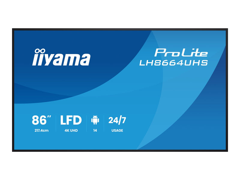 Iiyama 86" Display – 4K UHD, Android-Mediaplayer integriert
