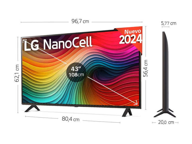 LG 43" Smart-TV – 4K UHD, lebendige Farben