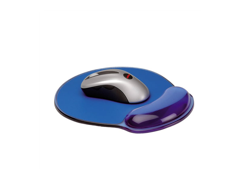 SECOMP Mauspad – Mit Handauflage, transparent blau