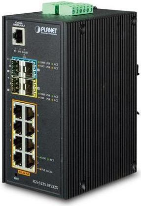 PLANET Switch – 8 PoE+ Ports, wandmontierbar