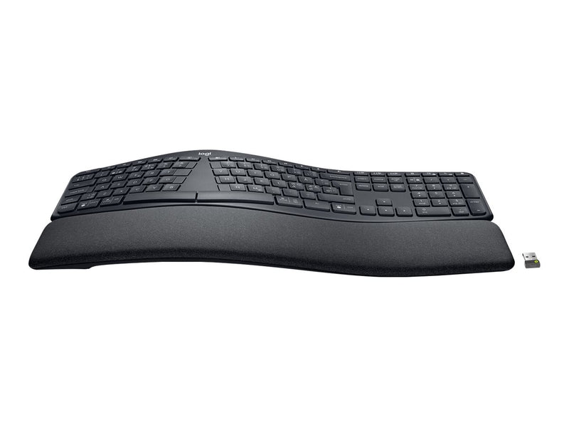 Logitech Ergonomische Tastatur – Kabellos, mit Handauflage