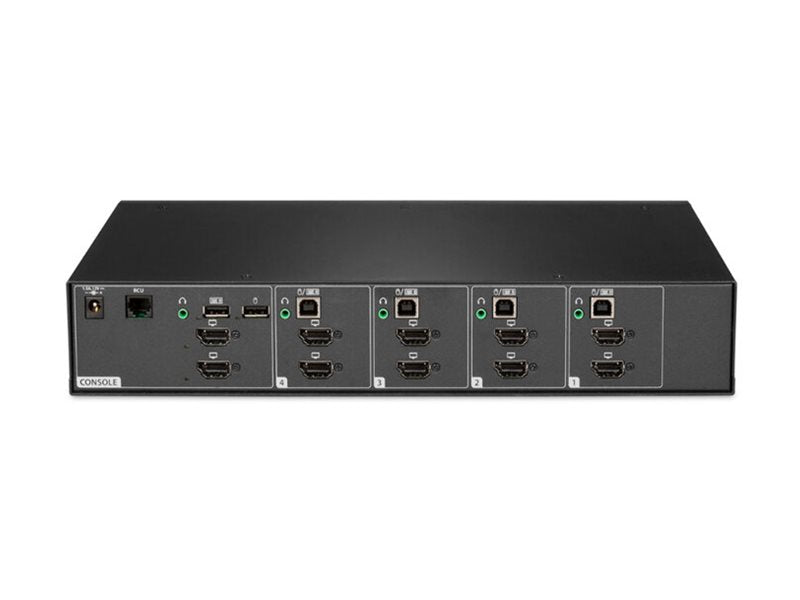 Vertiv KVM-Switch – 4 Ports, sicheres Arbeiten mit Dual Display