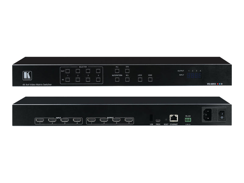 Kramer HDMI Matrix Switcher – 4K HDR, 4 Eingänge/Ausgänge