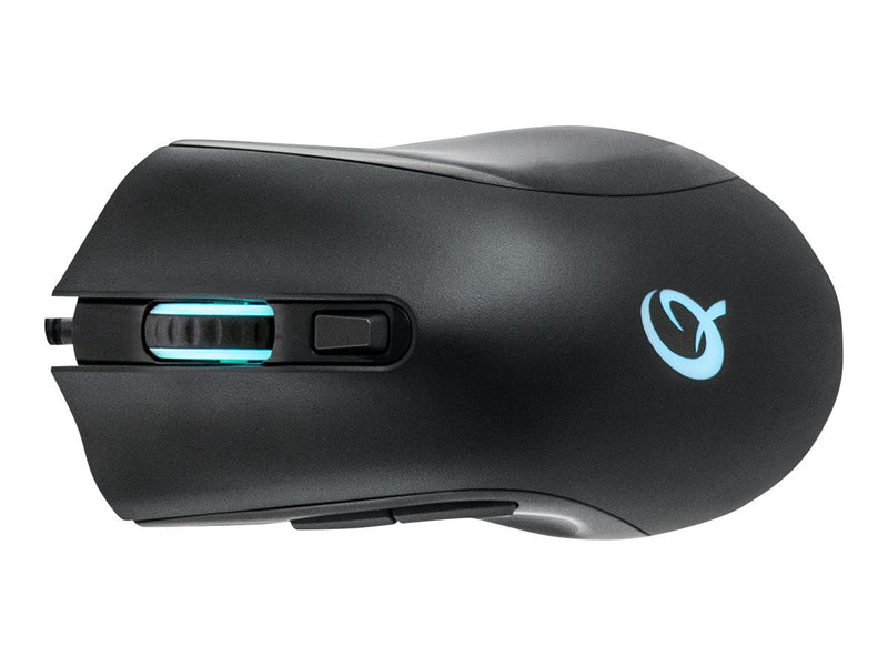 QPAD Gaming-Maus – Ergonomisch, 12.000 dpi, RGB-Beleuchtung