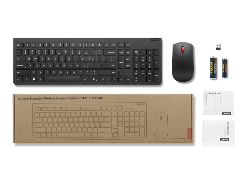 Lenovo Kabelloses Tastatur- und Maus-Set – Komfort und Flexibilität