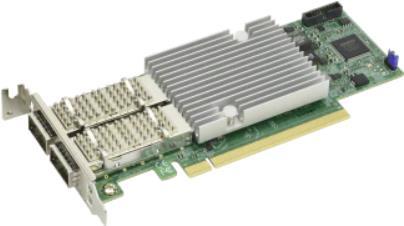 Supermicro Netzwerkadapter – 2x 100 Gbps Ports, Kabelgebunden