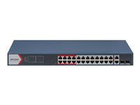 Hikvision Managed Switch – 24 PoE+ Anschlüsse, Rack-montierbar