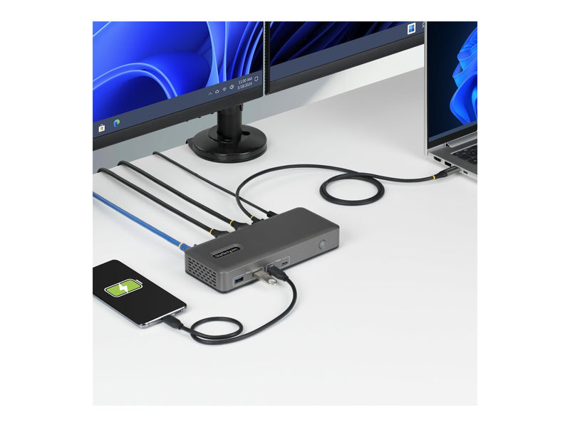 Startech USB-C Dockingstation – Dual 4K HDMI, Laptop-Ladung