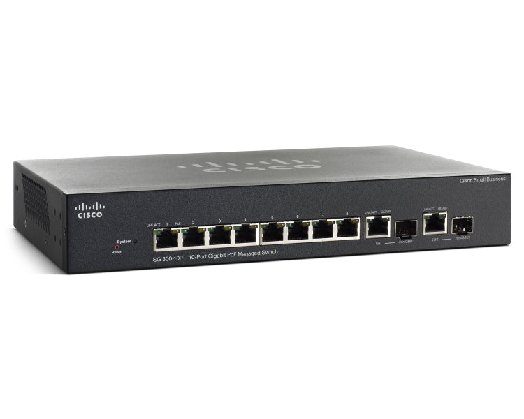 Cisco 10-Port Gigabit Switch – PoE+, Rackmontage möglich
