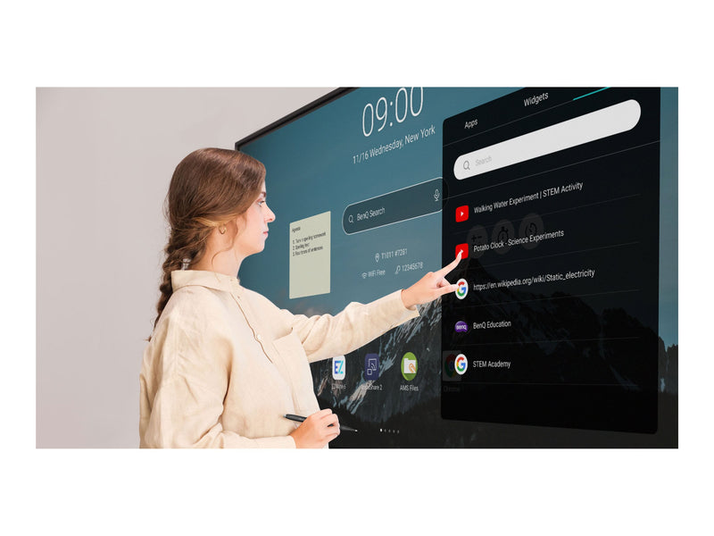 BenQ 65" Interaktiver Bildschirm – 4K UHD, Touchscreen