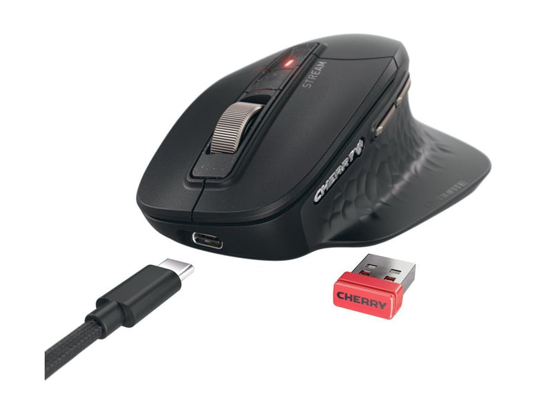 CHERRY Stream Mouse – Ergonomisch, kabellos oder kabelgebunden