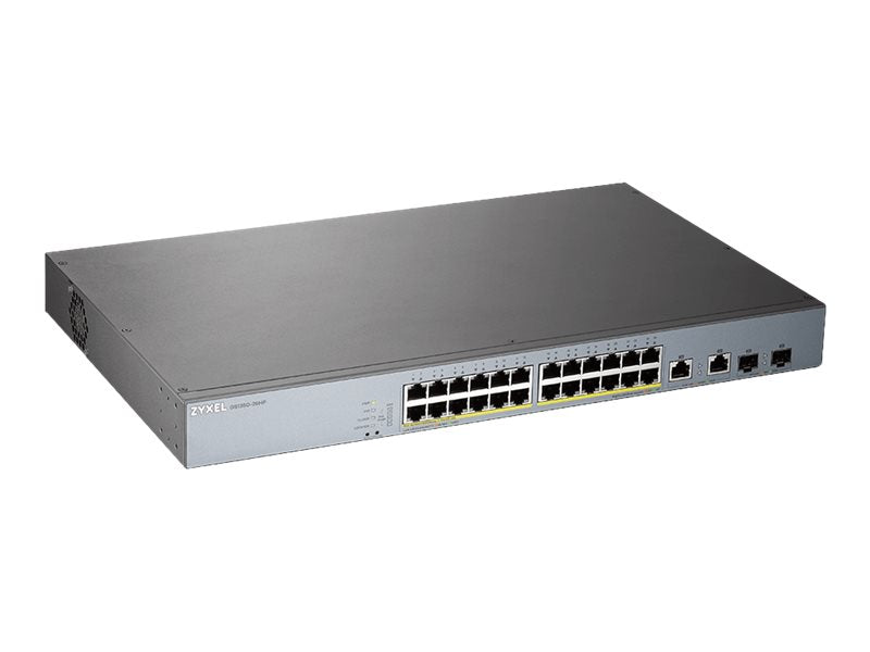 Zyxel Netzwerk-Switch – 24 Anschlüsse, PoE+ für Überwachung