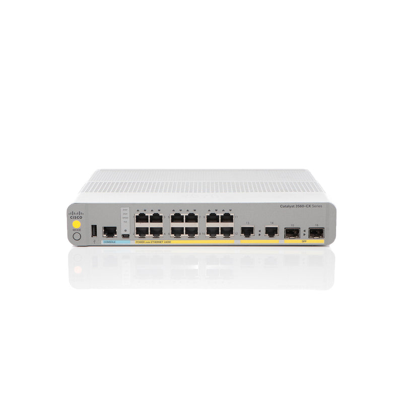 Cisco Netzwerk-Switch – 12 Anschlüsse, leiser Betrieb