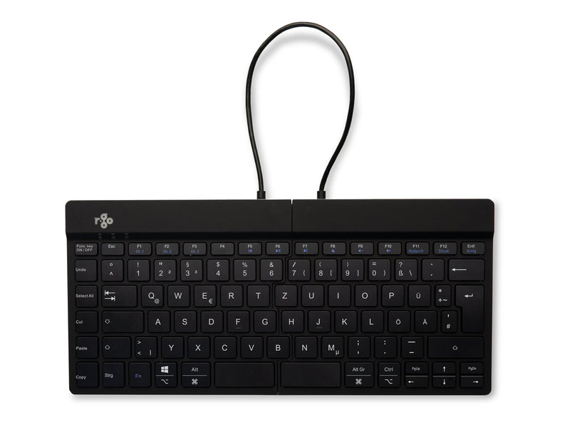 R-GO TOOLS Ergonomische Tastatur – Kabellos, Integrierte Pauseanzeige