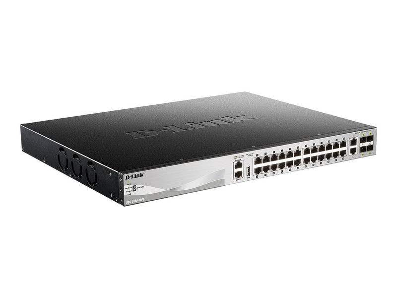 D-Link 30-Port Gigabit Switch – PoE, stapelbar