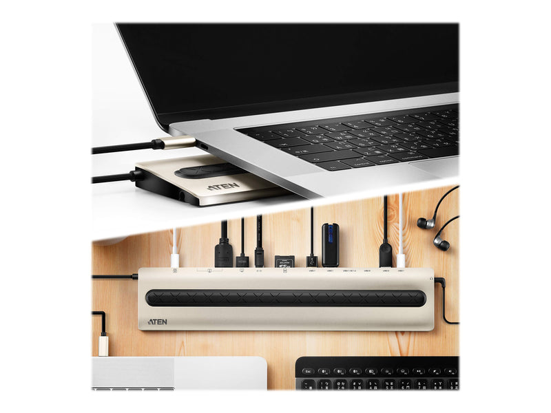 ATEN USB-C Multiport Dock – HDMI, Ethernet, Power Passthrough