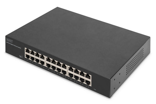 Digitus 24-Port Gigabit Switch – einfache Netzwerkverbindung, rackfähig