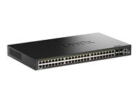 D-Link 52-Port Netzwerk-Switch – Gigabit, PoE+ Unterstützung