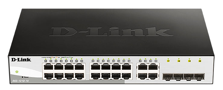 D-Link 16-Port Gigabit Switch – Einfache Verwaltung, hohe Sicherheit