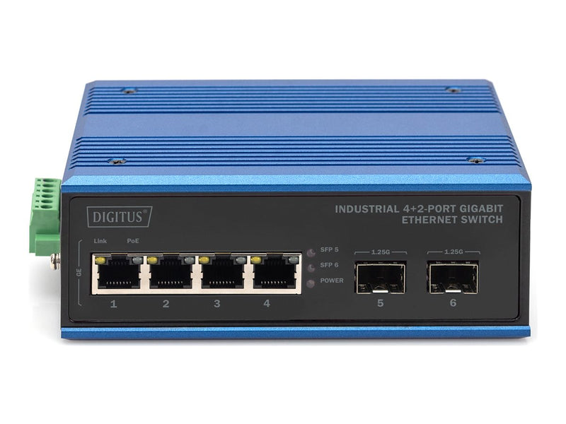Digitus 4+2-Port Gigabit Switch – Robust und Zuverlässig