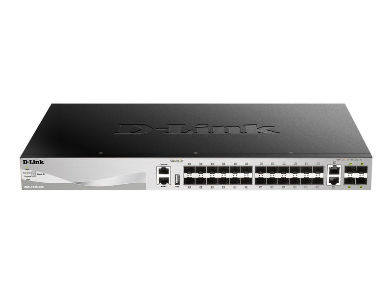 D-Link 30-Port Gigabit Switch – PoE, stapelbar