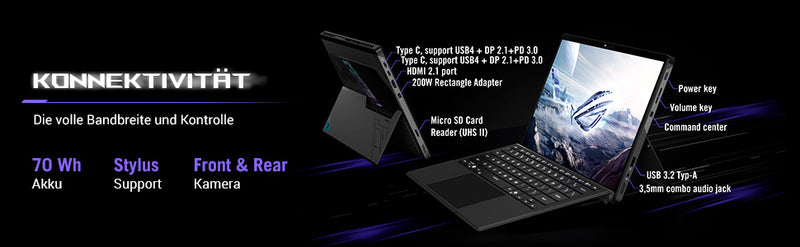 ASUS ROG Flow Z13 – 13,4" Touchscreen, 1 TB Speicher