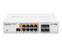 Mikrotik Cloud Router Switch – 8 PoE-Ports, 4 SFP für Glasfaser