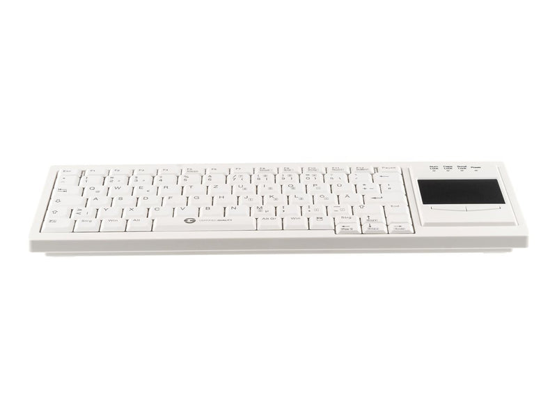 GETT Cleantype Xtra – Tastatur mit Touchpad, USB, weiß