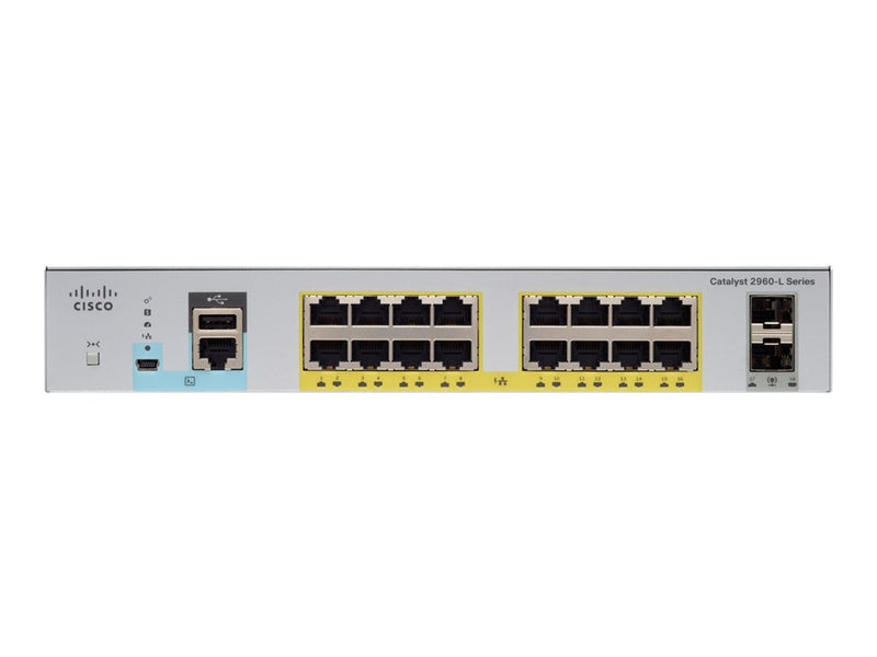 Cisco Netzwerk-Switch – 16 Anschlüsse, PoE+ für kleine Unternehmen