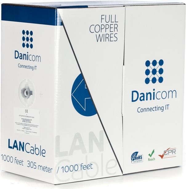 DSIT Netzwerkkabel CAT6 – 305m, robustes PVC