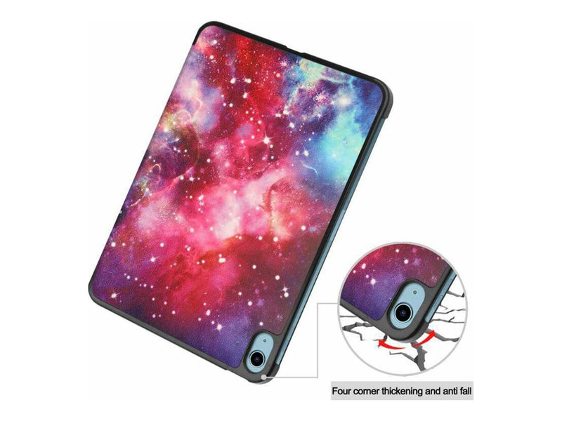 EET Tablet-Hülle für iPad 10. Gen – Galaxy Style, Auto-Wake Funktion