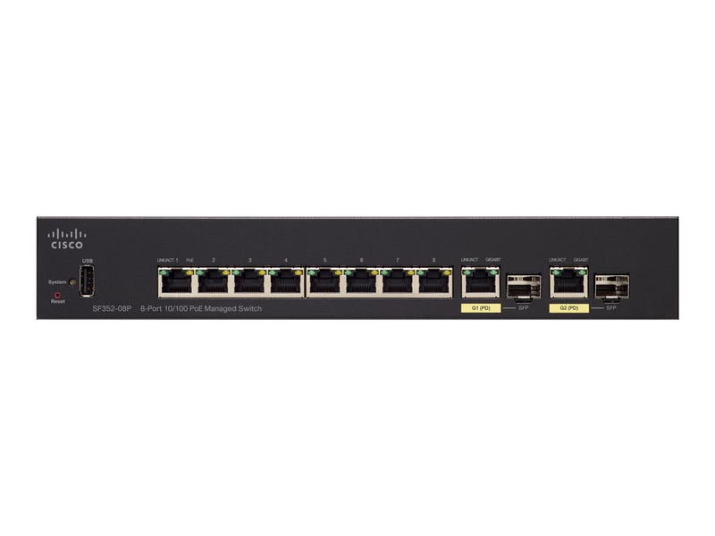 Cisco 8-Port Netzwerk-Switch – PoE+ für schnelles Internet