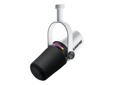 Shure Podcast-Mikrofon – XLR/USB-Anschluss, weiß