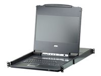 ATEN KVM-Konsole mit 17" Display – Full HD, 8 USB-DVI Ports