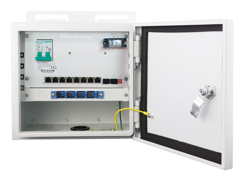 LevelOne Netzwerk-Switch – 8 Gigabit-Ports, PoE+ Unterstützung