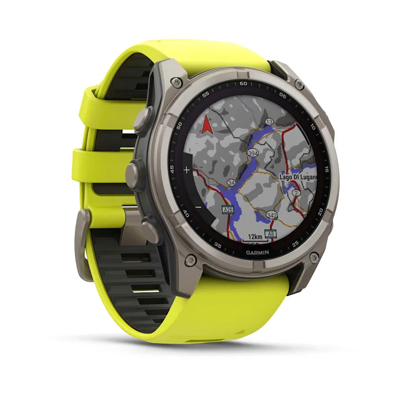 Garmin Fenix 8 Solar Uhr – Titan, Solarbetrieben