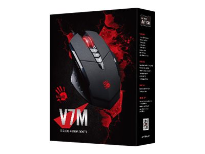 A4TECH Bloody V7m Gaming-Maus – 8 Tasten, Optisch, USB