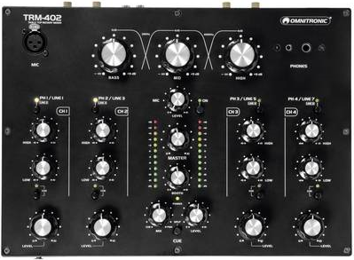 OMNITRONIC DJ Mixer – 4 Kanäle für vielseitigen Sound