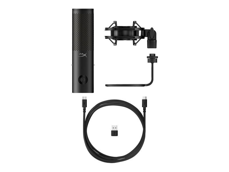 HP HyperX USB-Mikrofon – Vielseitig für Kreative, LED-Leuchten