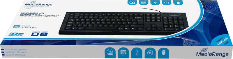 MediaRange Tastatur – Mechanisch, USB, AZERTY Französisch